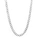 2.8mm 925 Sterling Silver Nickel-Free Cuban Curb Link Chain, 24
