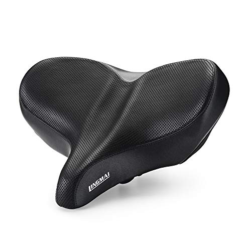 LINGMAI Comfortable Exercise Bike Seat for Men and Women,Oversize