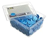 En-Joy Blank Plastic Tokens - 500 Coins - 29 mm - Light Blue