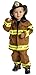 Aeromax Jr. Fire Fighter Suit with Helmet, Size 4/6 - Tan