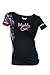 Moon Shine Attitude Attire Muddy Girl Camo Edge Black Short Seeve - X-Large, Black
