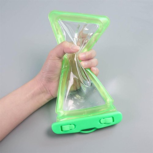 Sagton Waterproof Phone Case,Floating Pouch Night-Visible Smartphone Dry Bag for iPhone X/8/8 Plus/7/7 Plus/6S/6/6S Plus/SE/5S/5C,Samsung Galaxy S8/S8 Plus/Note 8 6 5,up to 6 inch diagonal (Green) - Thumbnail 2