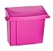 Alpine Sanitary Napkins Receptacle 5 x 9 x 12 in - Hygiene Products, Tampon & Waste Disposal Container - Durable ABS Plastic - Seals Tightly & Traps Odors -Easy Installation Hardware Included (Pink)