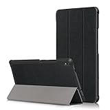Kepuch Custer Lenovo Tab 4 8 Plus TB-8704V Case - Ultra-Thin Custer PU Leather Case Shell Hard Case Cover for Lenovo Tab 4 8 Plus TB-8704V - Black