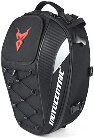 gouxia74534 Motorcycle Tank Bags,Multifunction Saddle Waterproof Back Seat Bag High Capacity Motorcycle Tail Bag Durable Rear Seat Saddle Bag