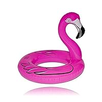 Oima Pink Flamingo Pool Float - Inflatable Pink Flamingo Swim Ring Tube Pool Float - Inflatable Over 40 Inches - Popular Summer Toy - Choose Giant Pink Flamingo Pool Float For Great Summer Fun Toy