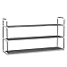 Shoe Rack with 3 Shelves-Three Tiers for 18 Pairs-For Bedroom, Entryway, Hallway, and Closet- Space Saving Storage and Organization by Home-Complete primary
