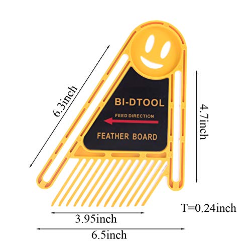 BI-DTOOL Double Featherboards, 2 Packs Adjustable Feather Boards For Table Saw Bandsaw Fence Router Table And Table Saw Fence, Woodworking Router Table Accessories, Band-saw Accessories