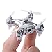 Mini Drone with Camera Live Video, EACHINE E10W WiFi FPV Mini Quadcopter with HD Camera Selfie Pocked Drone RTF - 3D Flip, APP Control, Headless Mode, One-Key Return, LED Lights (E10C)