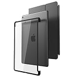 i-Blason Case for iPad Pro 10.5" (2017 Release) and iPad Air 3 10.5" 2019 (3rd Generation), [Compatible with Official Smart Cover and Smart Keyboard] Clear Hybrid Cover [Updated Version] (Clear/Black)
