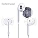 Apple Earbuds,Zeakko Earphones with Mic and Remote Control Fits Apple Iphone 6S Plus 6 SE 5S Sammung Galaxy S7 S6 Note 3 2 1/MP3 MP4 MP5 Player IOS Android Ear buds/Headphones 2Pack White