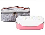 Lille 22oz Stainless Steel Leakproof Lunch Box, Insulated Bento Boxes | Thermal Food Container with Insulated Lunch Bag for Work | 2nd Gen with Durable Handle and Lid | BPA free | Adult, Women, Kid