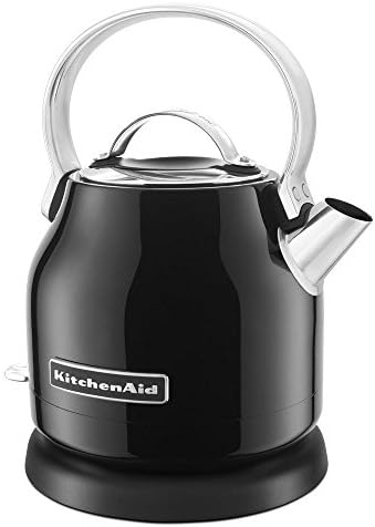 KitchenAid Stainless Steel Electric Water Tea Kettle Rmvble Base KEK1222OB Black