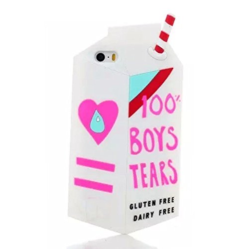 Thunderous White Milk Box Boys Tears Soft Silicone Back Case for Apple iPhone 6 4.7 inch