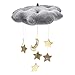 LIOOBO Baby Crib Mobile Decor Plush Cloud Star Moon Baby Bed Art Mobile Baby Photography Props Nursery Baby Rattle Mobile (Grey)