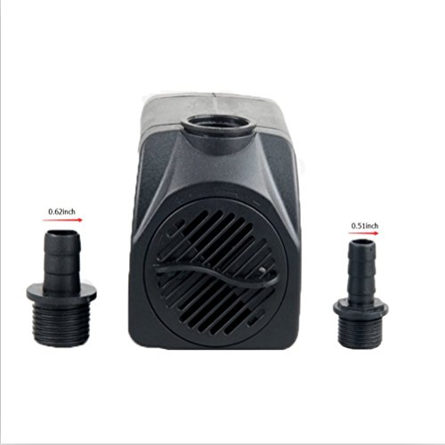 Maxzone 400 GPH (1500L/H, 25W) Submersible Water Pump- Ultra Quiet For Pond, Aquarium, Fish Tank Fountain, Powerful Water Pump with 6ft (1.8m) Power Cord - Thumbnail 2