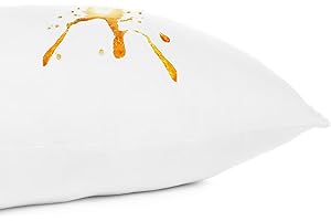 Fairpeak 100% Waterproof Pillow Protector, Pillow Case Protector with Zipper, Soft Comfortable Pillow Covers Queen Size,20 x 30, 2 Pack