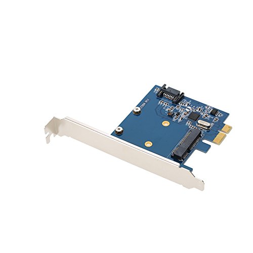 HeavenSense Mini PCI-E to MSATA SSD & SATA3.0 Combo to PCI-E PCI Express Card Controller Adapter Superspeed 6 Gbps with ASM1061 Chipset - Quarkscm