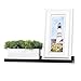 Wallniture Denver Floating Shelves, Wall Bookshelf for Kids, Picture Ledge Shelf for Nursery, Bedroom, Living Room Decor, Black, Set of 4