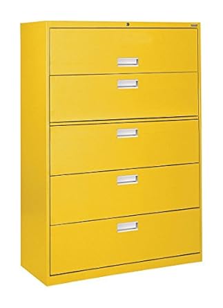 Amazon Com Sandusky Lee Lf6a425 Ey 600 Series 5 Drawer Lateral