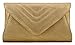 Scarleton Large Evening Envelope Clutch H338018 - Gold