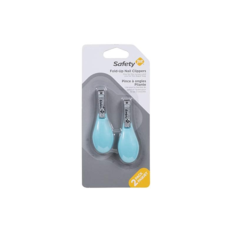 Safety 1st Fold-Up Nail Clipper, 2-Count – Colors May Vary