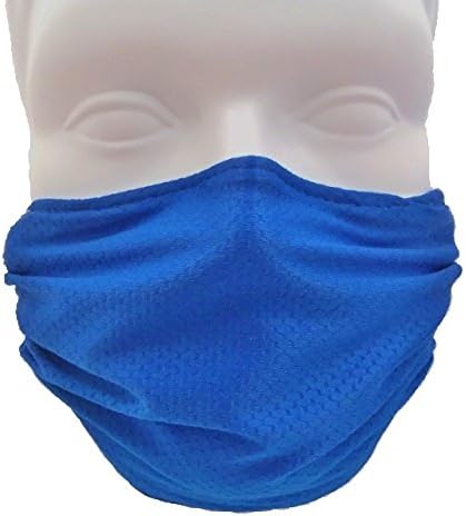 Honeycomb Mask (Child Size) Made for Smaller Faces - Washable, Reusable (Royal Blue)