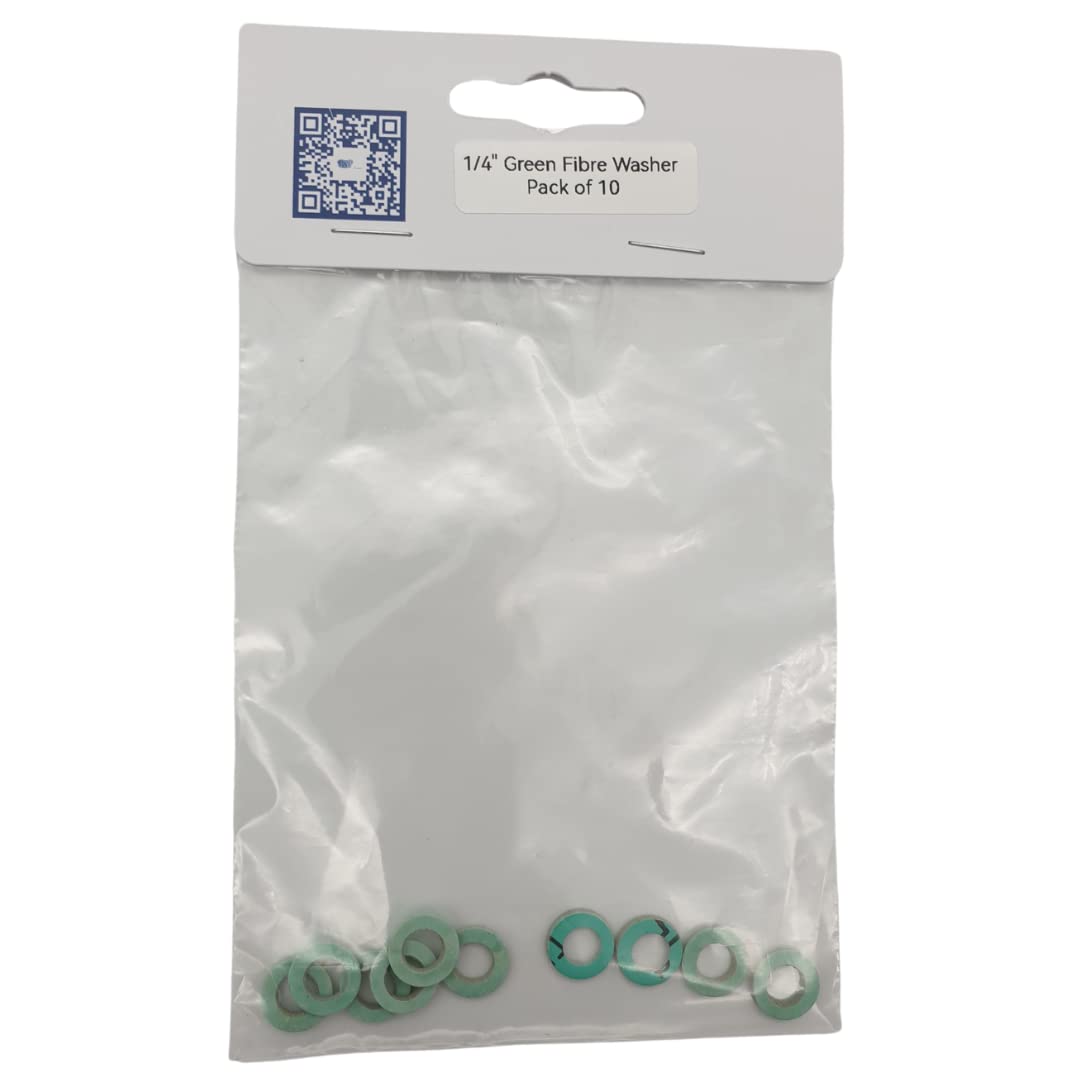 Green Fibre Washer Gasket High Temperature (1/4" - Pack of 25) โ image 1