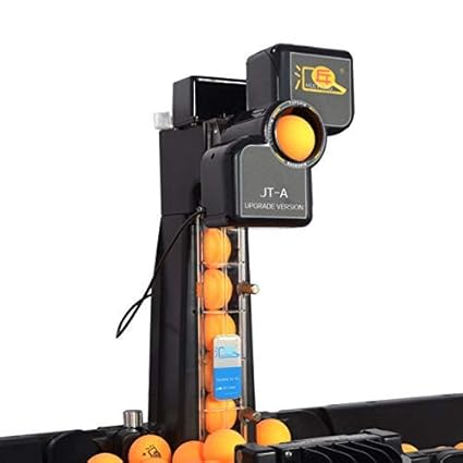 OOLOOYOO Tischtennisroboter, Profession Automatische Tischtennismaschine, Ping-Pong Spin Ball Trainer