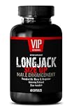 VIP VITAMINS Testosterone booster for men best seller - LONGJACK SIZE UP 2170Mg - MALE ENHANCEMENT SUPPLEMENT (With Maca, Tongkat Ali, L-Arginine, Ginseng and Zinc) - 1 Bottle 60 Capsules