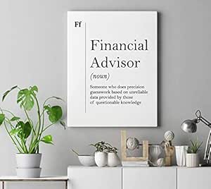 Amazon.com: onepicebest Canvas Print Wall Art Financial Advisor