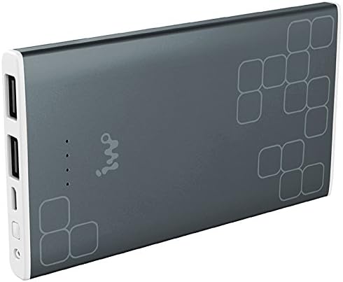 IWO P32 7500mAh Power Bank with USB Cable for Mobile Devices Gray