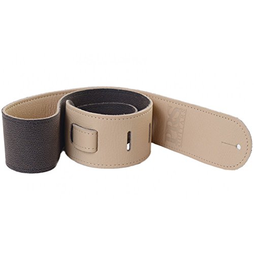 PRS-Logo-Leather-Guitar-Strap-Tan