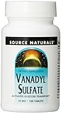 Source Naturals Vanadyl Sulfate, 10mg, 100 Tablets