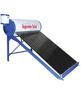 V Guard 200 Watt Silicone Solar Water Heater Silver Blue
