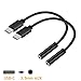 AD ADTRIP USB C 3.5mm Adapter Type C Audio Jack Adapter USB C to Headphone Jack Compatible with OnePlus 6T/ 7 Pro, Google Pixel 4 XL/3/2, [2 Pack]