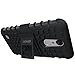 LG K20 Plus Case, LG K20 V Case, LG Harmony Case, LG Grace LTE Case, OEAGO [Shockproof] Tough Rugged Dual Layer Protective Case with Kickstand for LG K20 Plus / K20 V / Grace LTE / Harmony - Black
