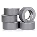 Heavy Duty Silver Duct Tape - 5 Roll Multi Pack Industrial Lot - 30 Yards x 2 inch Wide - Large Bulk Value Pack of Grey Original Extra Strength, No Residue, All Weather. Tear by Hand