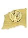 PinMart Proudly MADE IN USA American Flag Jewelry Quality Gold Enamel Lapel Pin