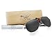 In Style Eyes C Moore Polarized Aviator Nearly Invisible Line Bifocal Sunglasses/Pewter/1.50 Strength