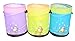 Set of 3 Pop-up Hamper Storage Bin / Basket / Container - Mr. Organize Frog for Children: Green, Blue and Purple
