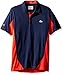 Lacoste Men's Tennis Short Sleeve Ultradry Colorblock T-Shirt, Navy Blue/Corrida, 5