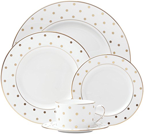 kate spade new york Larabee Road Gold Dinnerware 5-Piece Place Setting
