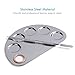 Your Choice Makeup Tools Stainless Steel Palette Spatula Semicircle 5-well Cosmetic Blending