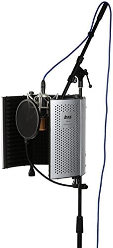 Acoustic sound recording panel with microphone for noise absorption.