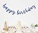 Navy Blue Royal Blue Glittery Happy Birthday Banner Bunting for Boy Birthday Party Baby Shower Anniversary Celebrations Decorations