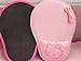Famixyal Creative Cartoon Wrist Protected Computer Hello Kitty Polka Dot Bow PU Leather Wrist Rest Mouse Pad Mat Perfect Gift (Pink)