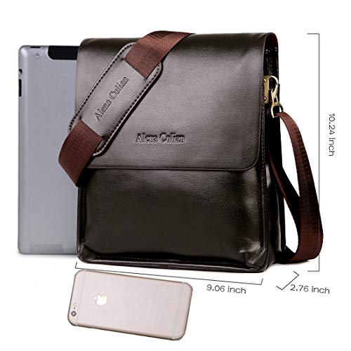 1 Messenger+Business+Crossbody+Shoulder+Bag%25EF%25BC%2588brown%25EF%25BC%2589