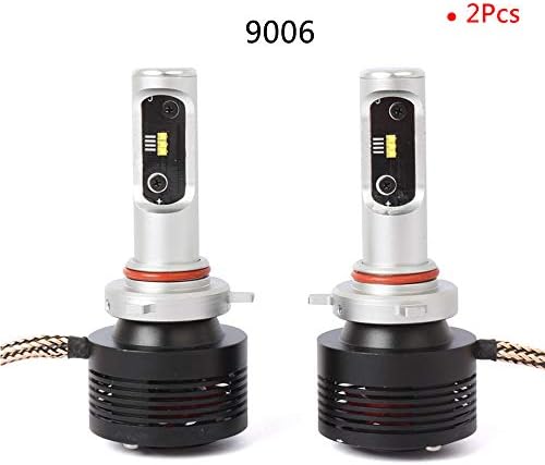 Car LED Head Lights Bulbs Replace For Car Halogen Lights Or HID Bulbs Black 2 Pcs,9006=HB4