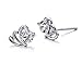 Aegean Jewelry Titanium Lady's Charming Stud Earring with a Gift Box and a FREE Small Gift